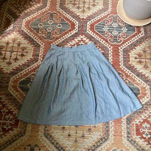 Vintage Chambray circle skirt